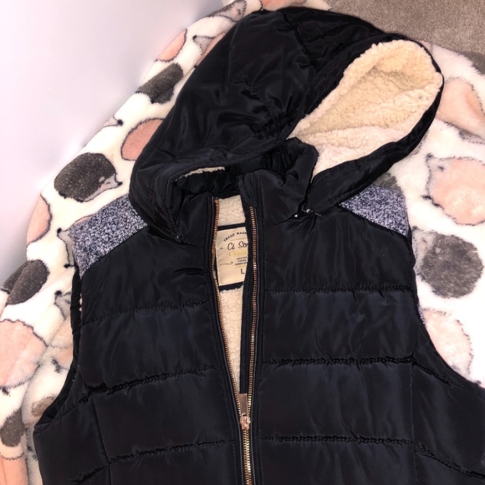Ci Sono Faux Fur Vest Jacket